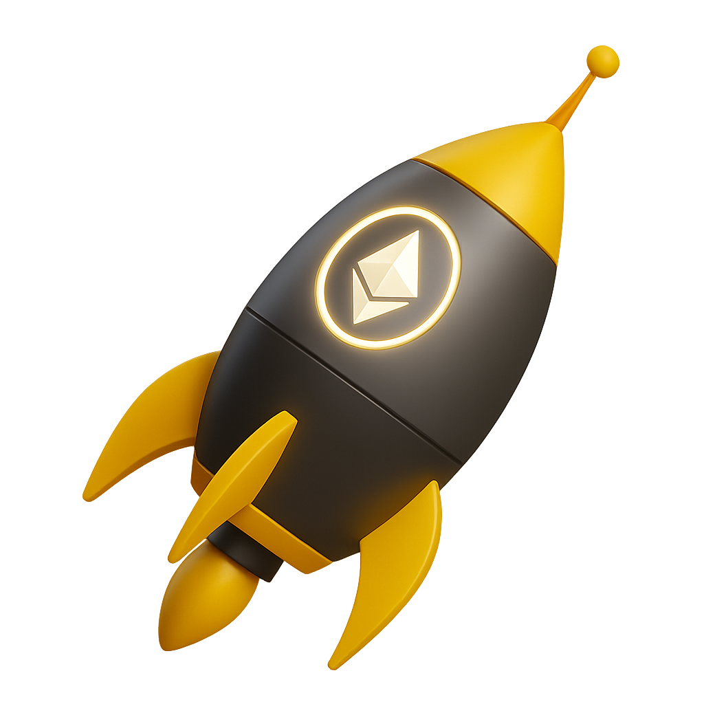 A black and saffron rocket
