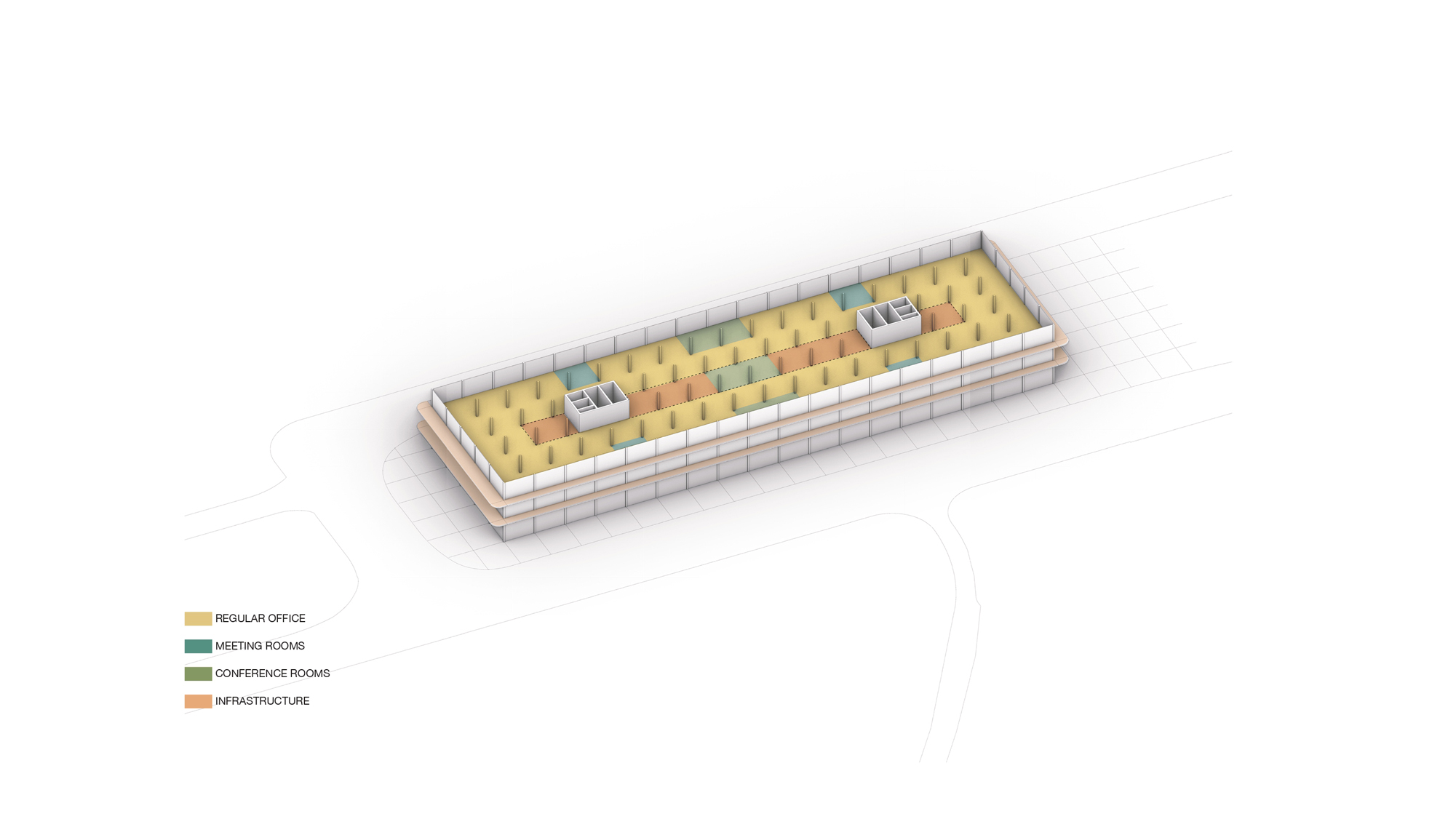 Diagram of first floor at Campus Reichhold