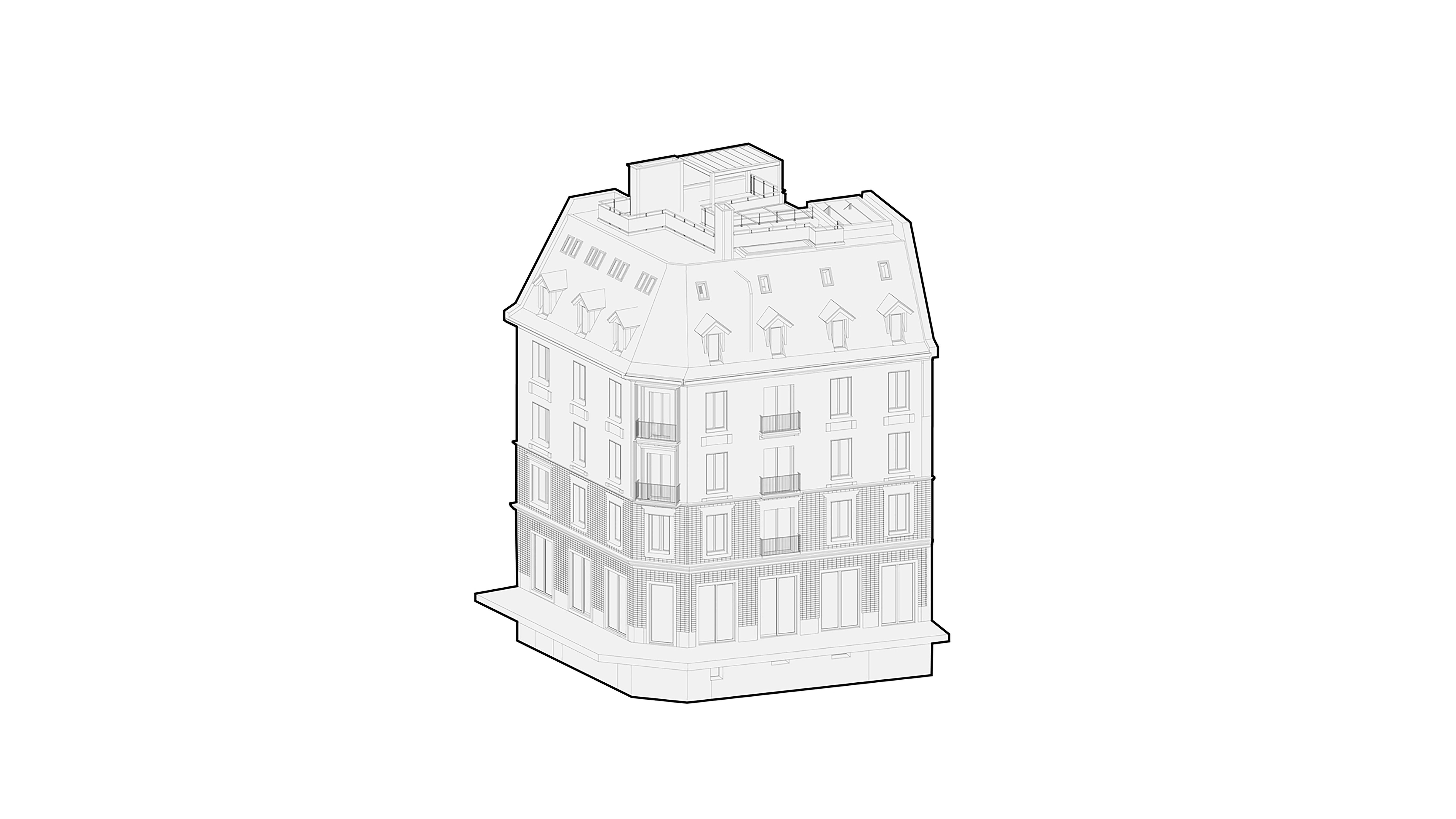 diagram of boutique hotel in Zurich