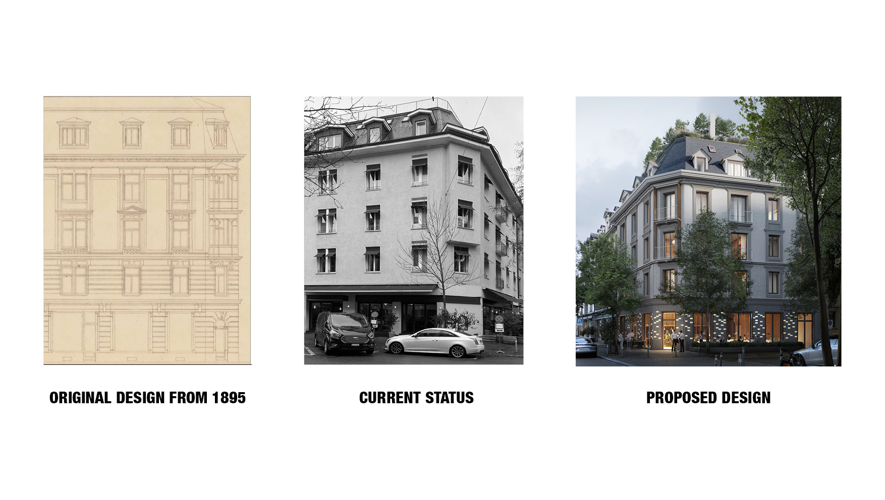 diagram of boutique hotel in Zurich