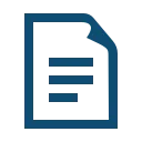 Icon of a document with three horizontal lines representing text inside a folded corner page.