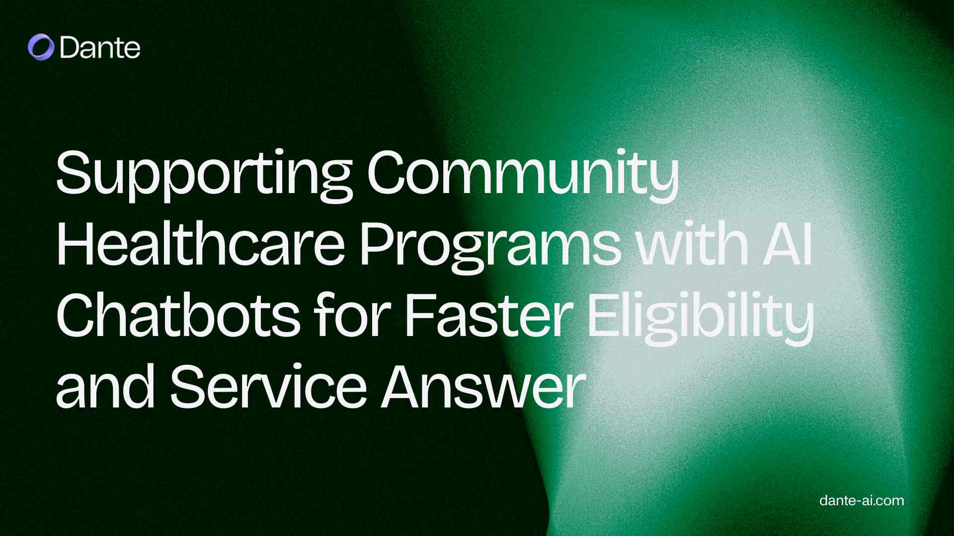 Supporting Community Healthcare Programs with AI Chatbots for Faster Eligibility and Service Answer