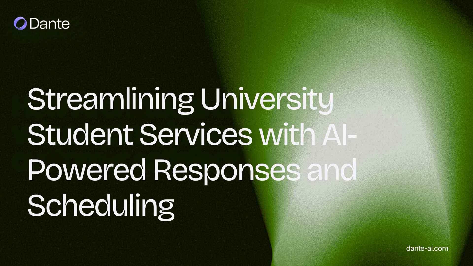 Streamlining University Student Services with AI-Powered Responses and Scheduling