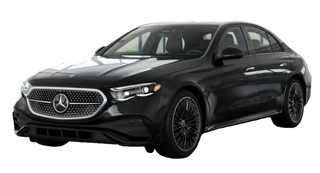 Mercedes Classe E, berline élégante et confortable utilisée pour les services de chauffeur privé haut de gamme à Cannes.
