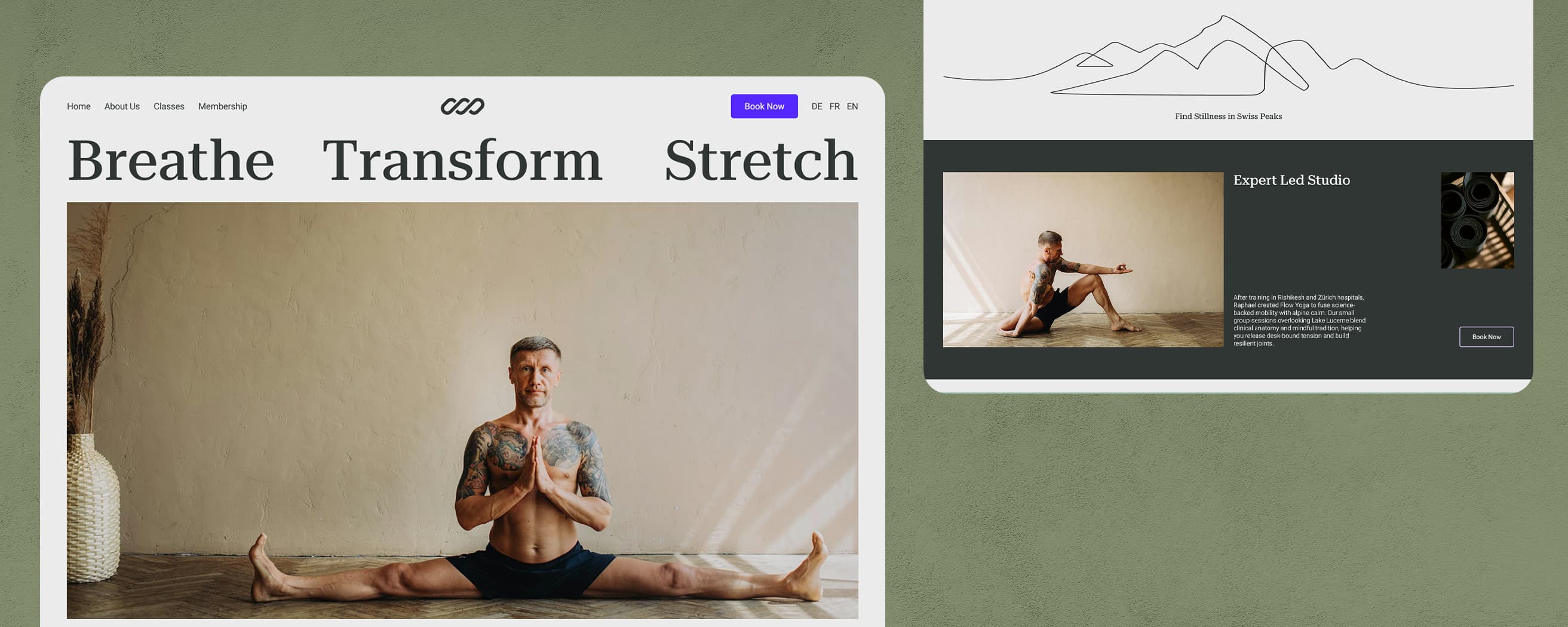 Design preview 02 - Flow yoga