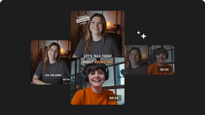 Turn recordings into social clips