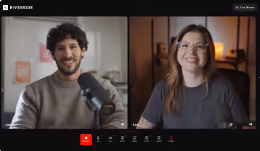 Record video Try Riverside for Free