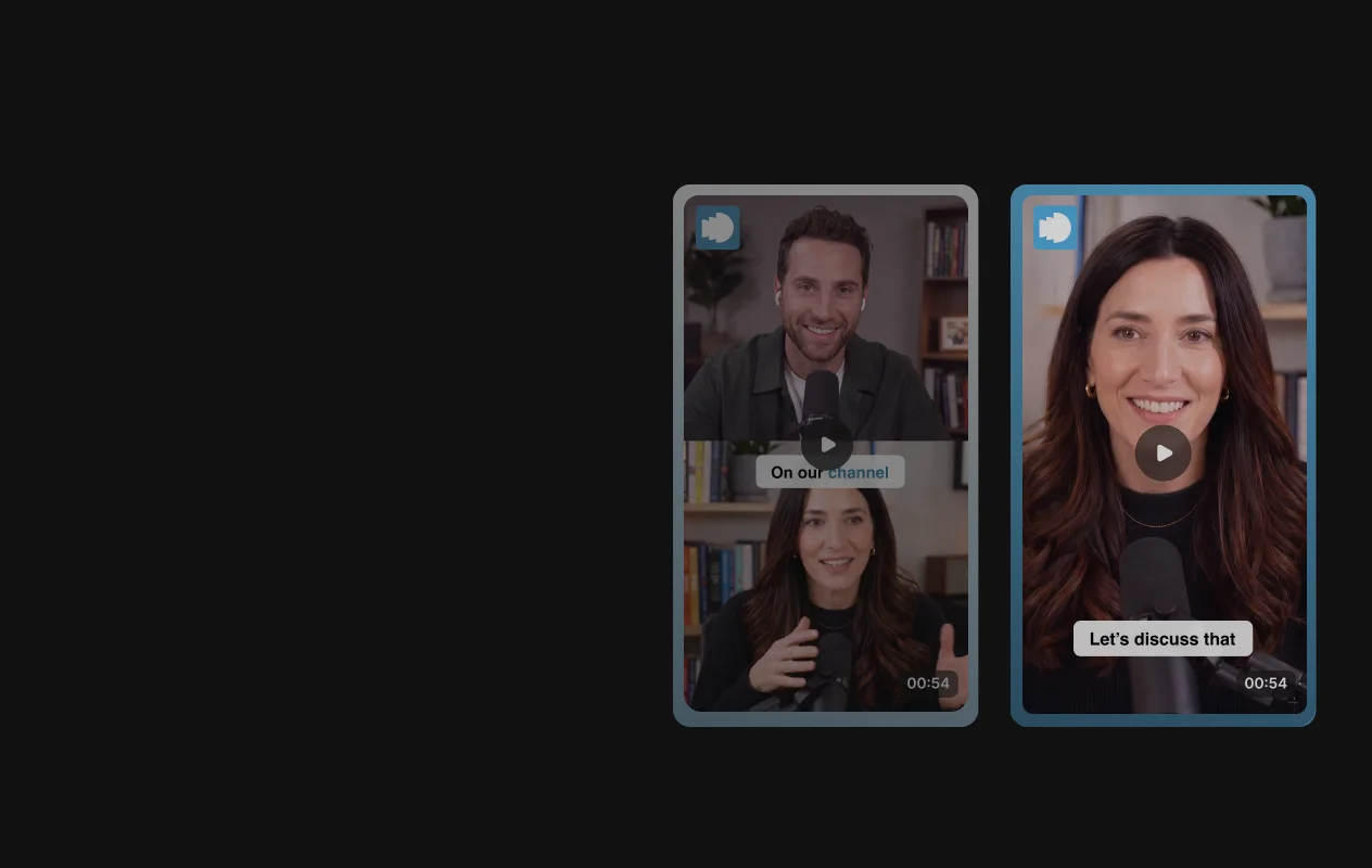 Two finished vertical video clips made from the recording.