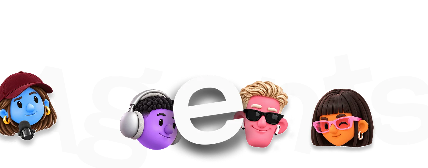 Agents, with the Producer, Editor, Marketer and Clipper heads between the letters