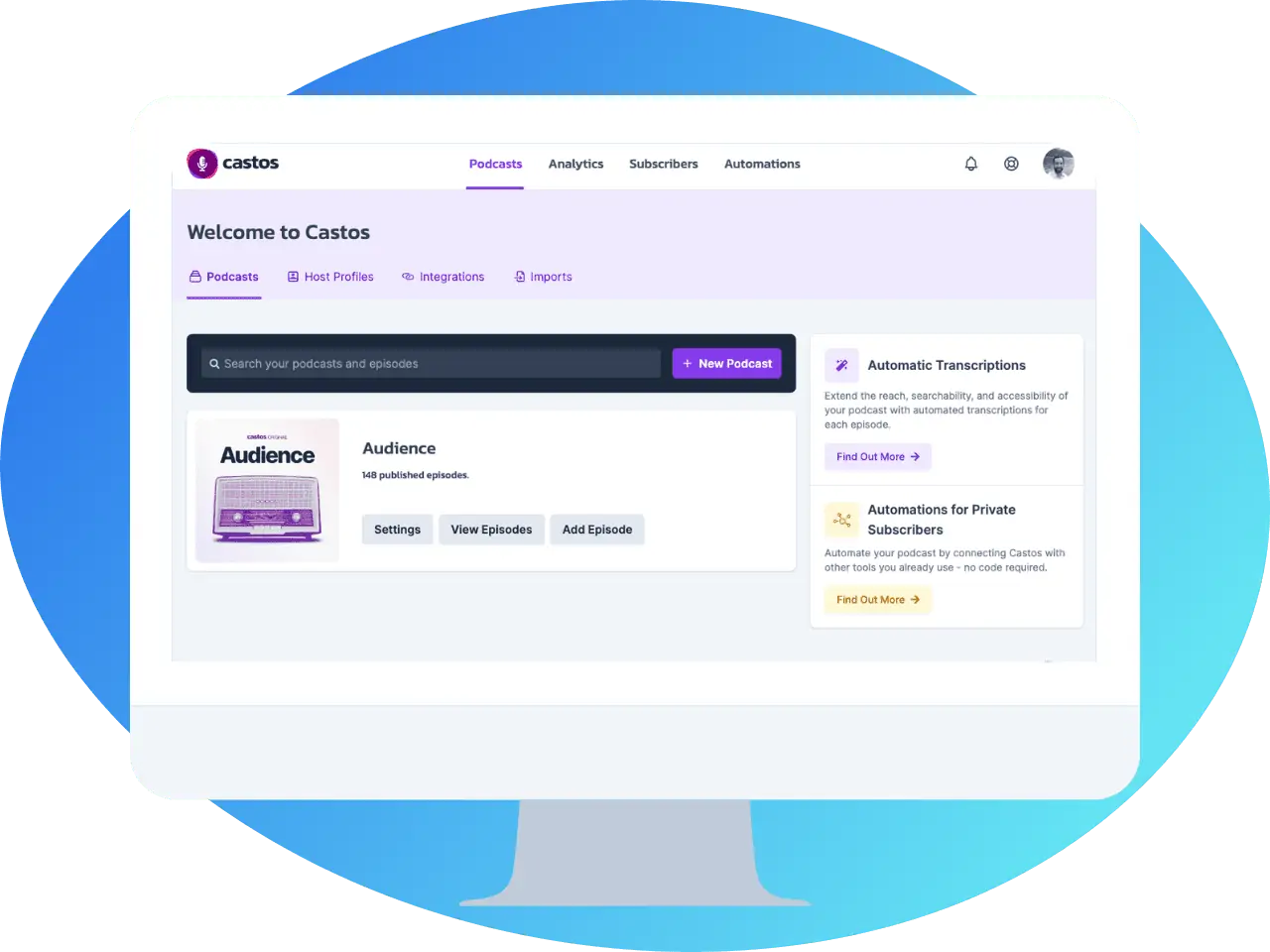 Castos hosting platform for Enterprise podcasts