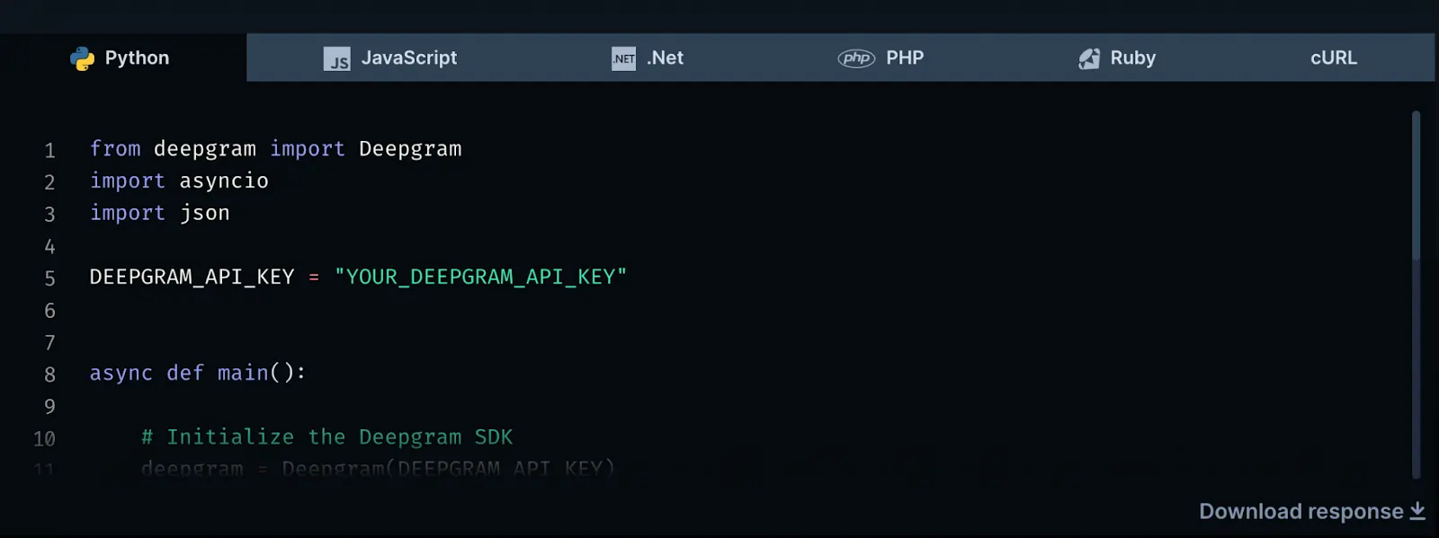 Deepgram free transcription software