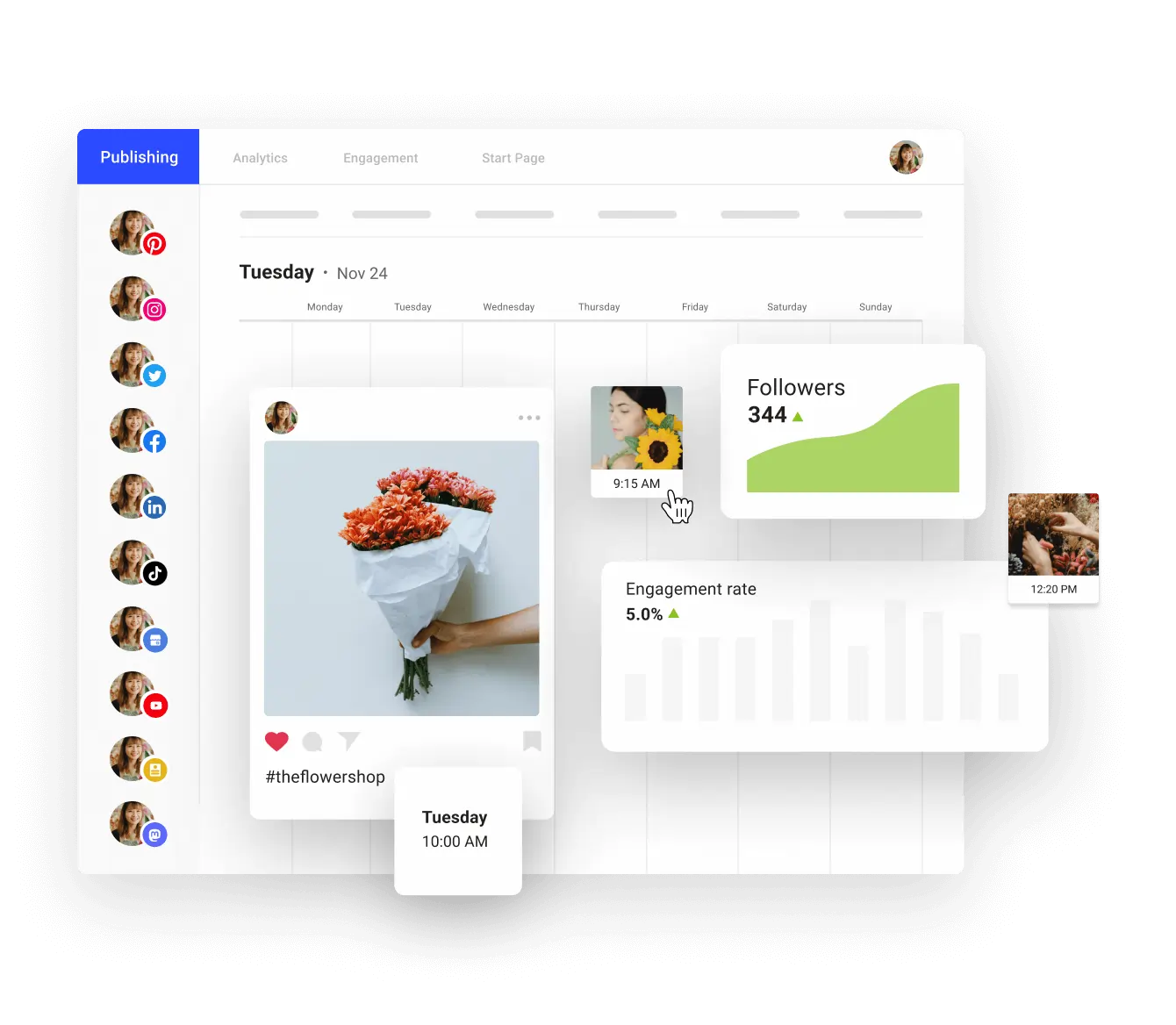 Buffer social media scheduler for promoting our podcast on social media