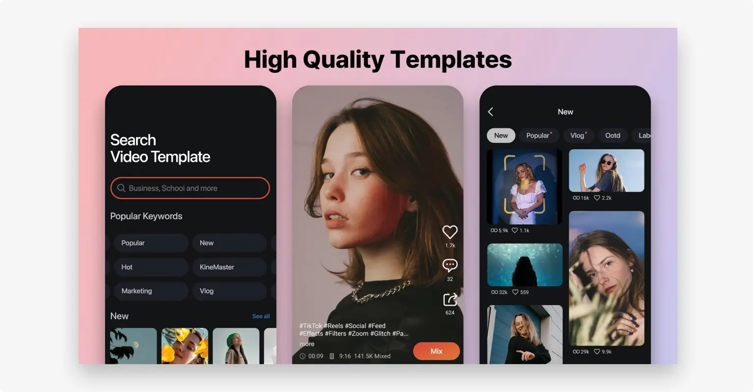 KineMaster video editing app alternative for clipchamp