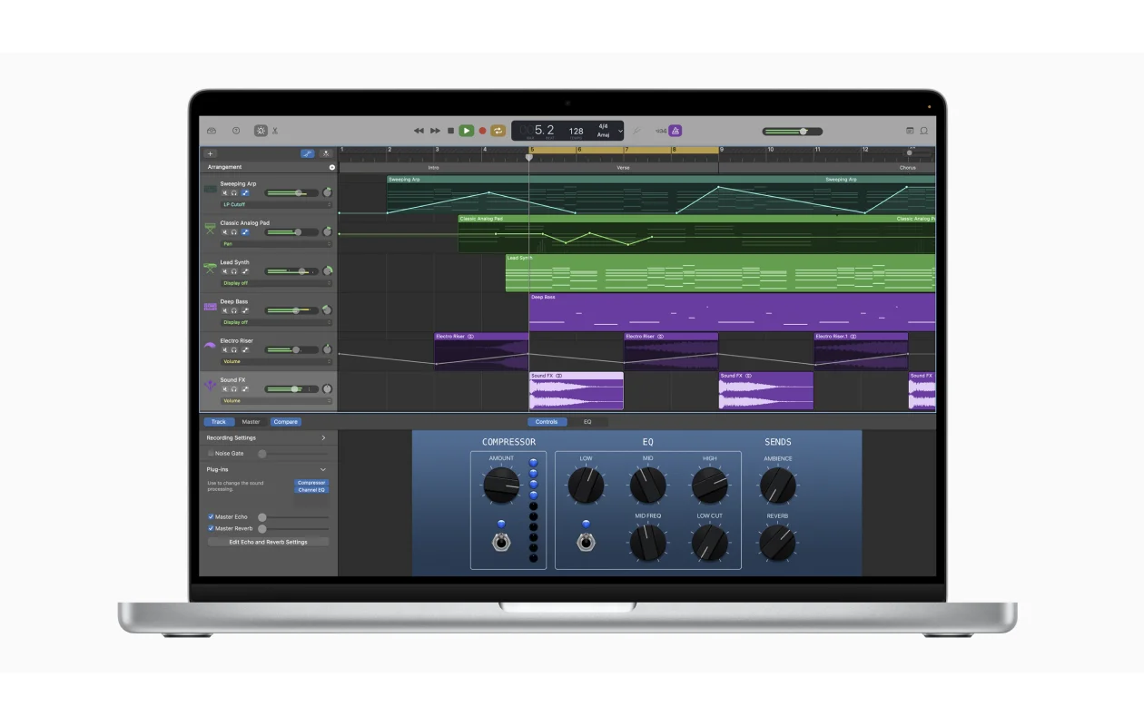 GarageBand podcast editing software