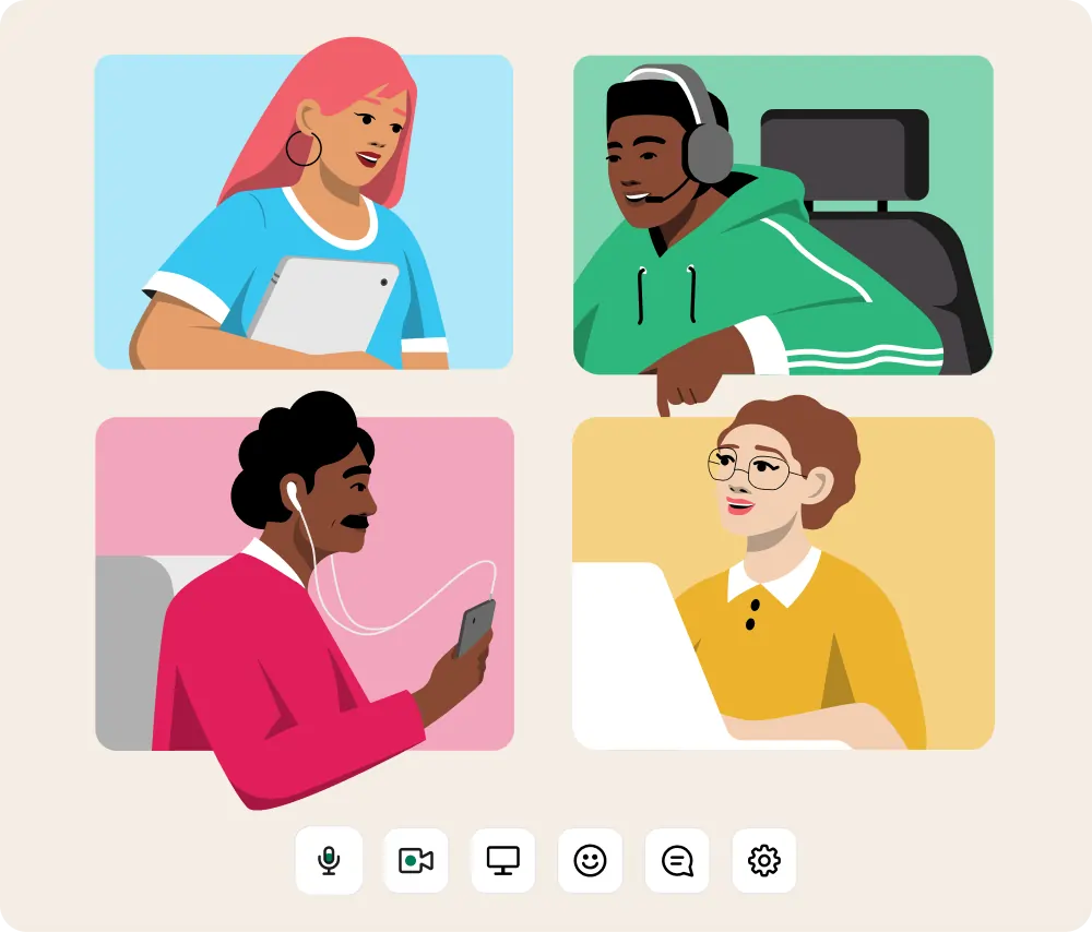 Slack online meeting app
