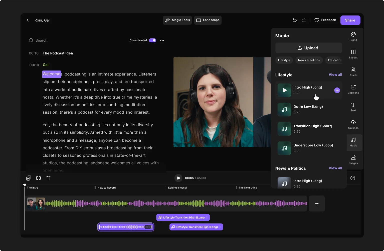 riverside video editor