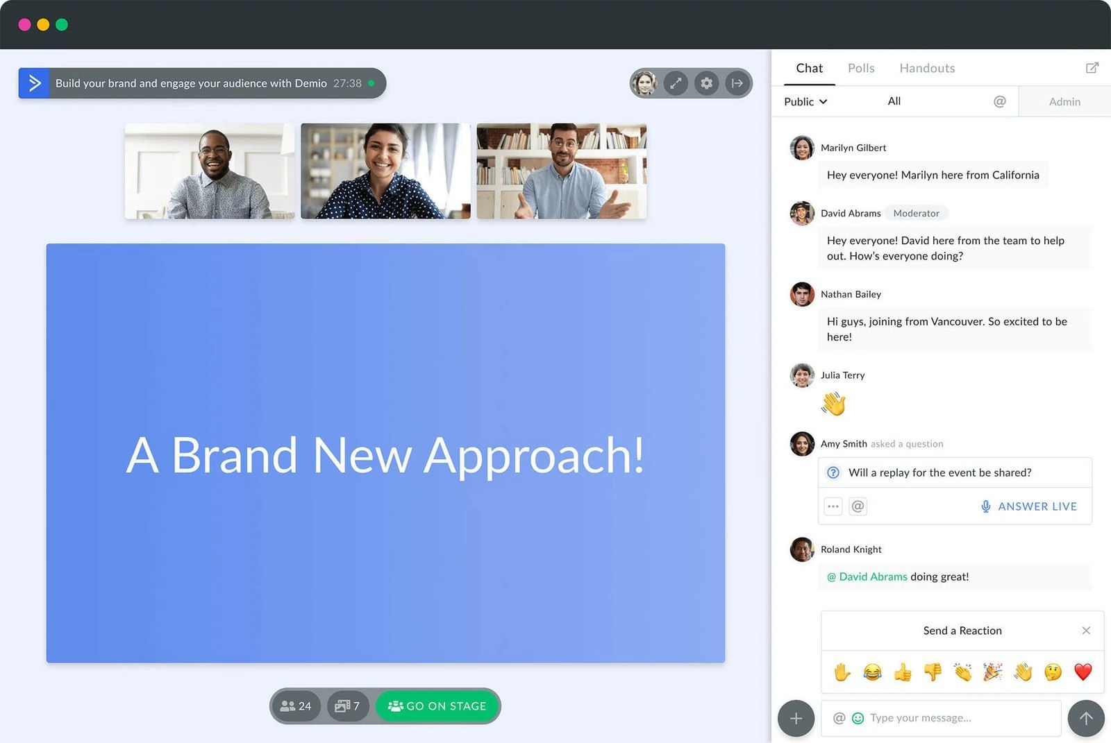 Demio webinar software for ease of use