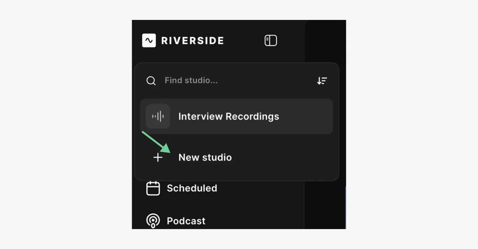 Creating a podcast recording studio on Riverside