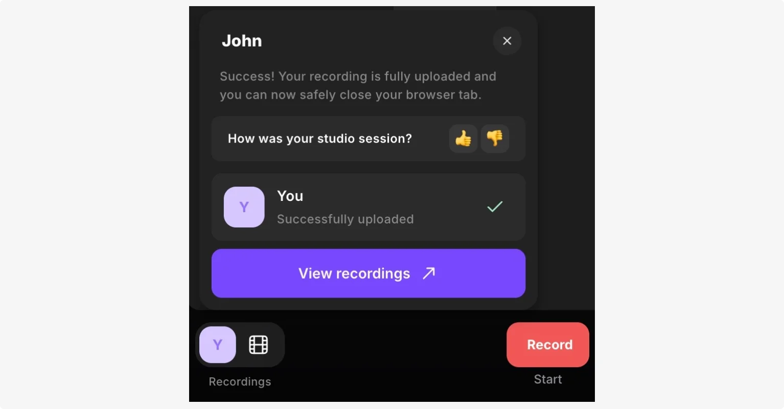Riverside View recordings