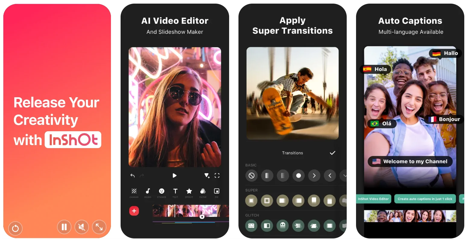 InShot side-by-side video app for Android