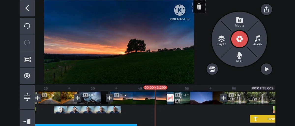 KineMaster side-by-side video editing app for Android