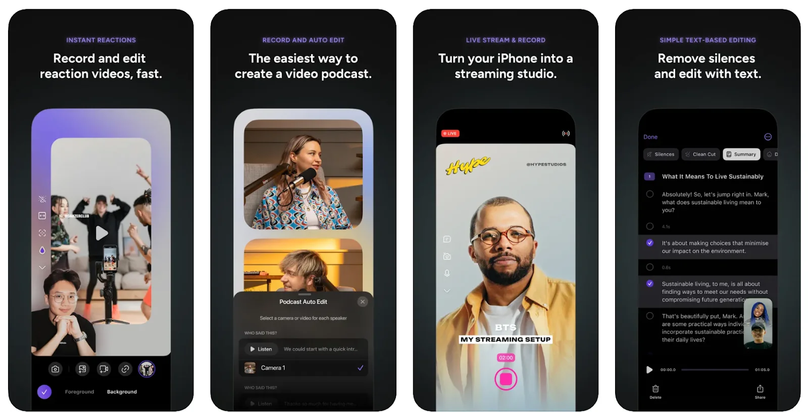 Detail side-by-side video editor