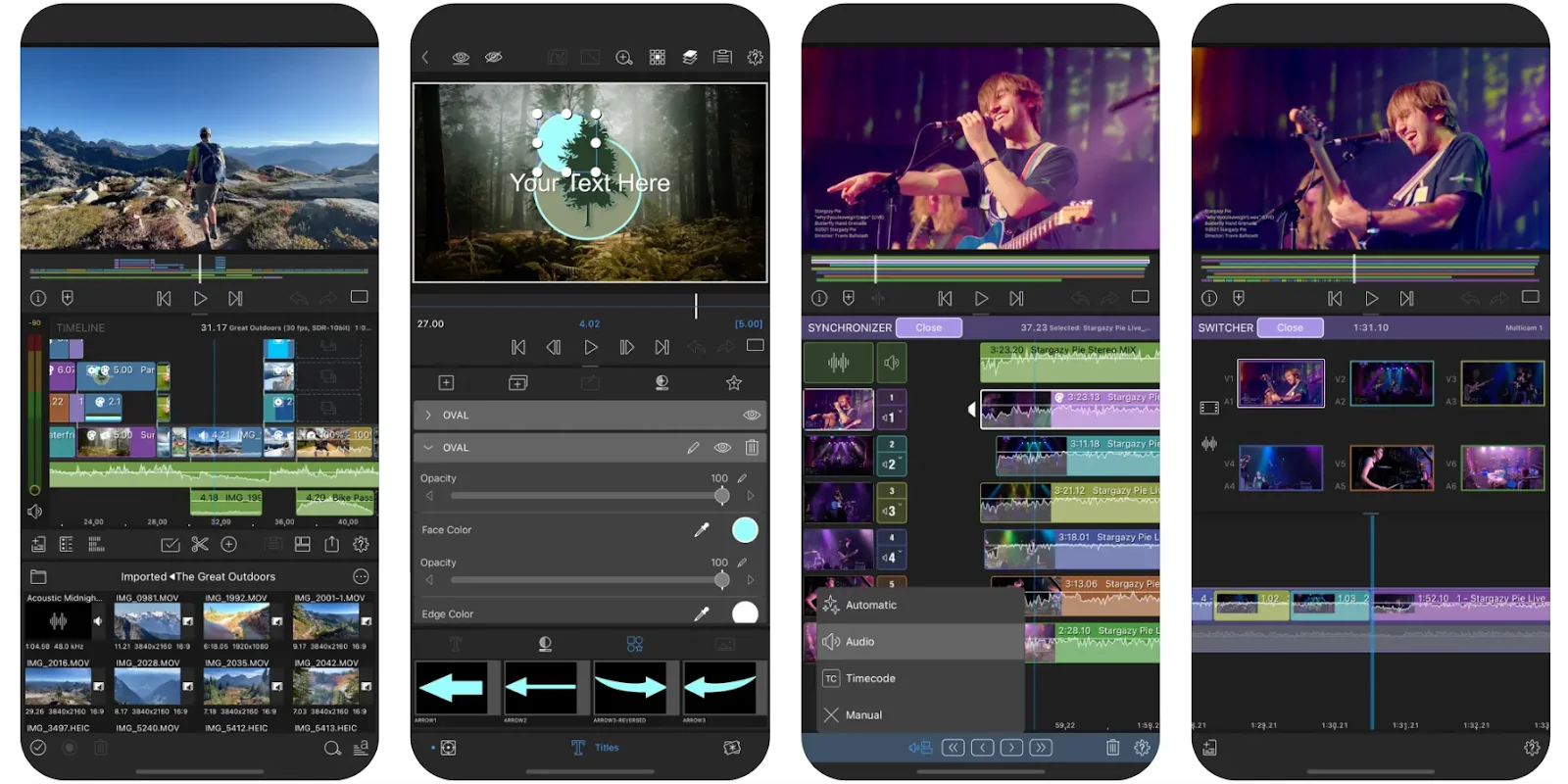 Lumafusion side-by-side video app