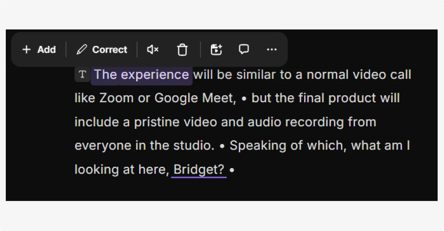 Riverside restoring transcript