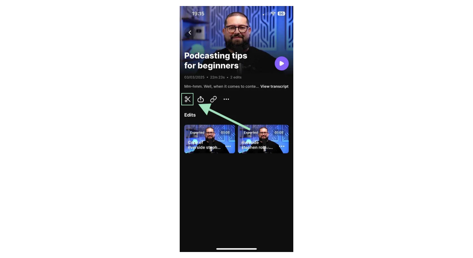 Riverside mobile editor
