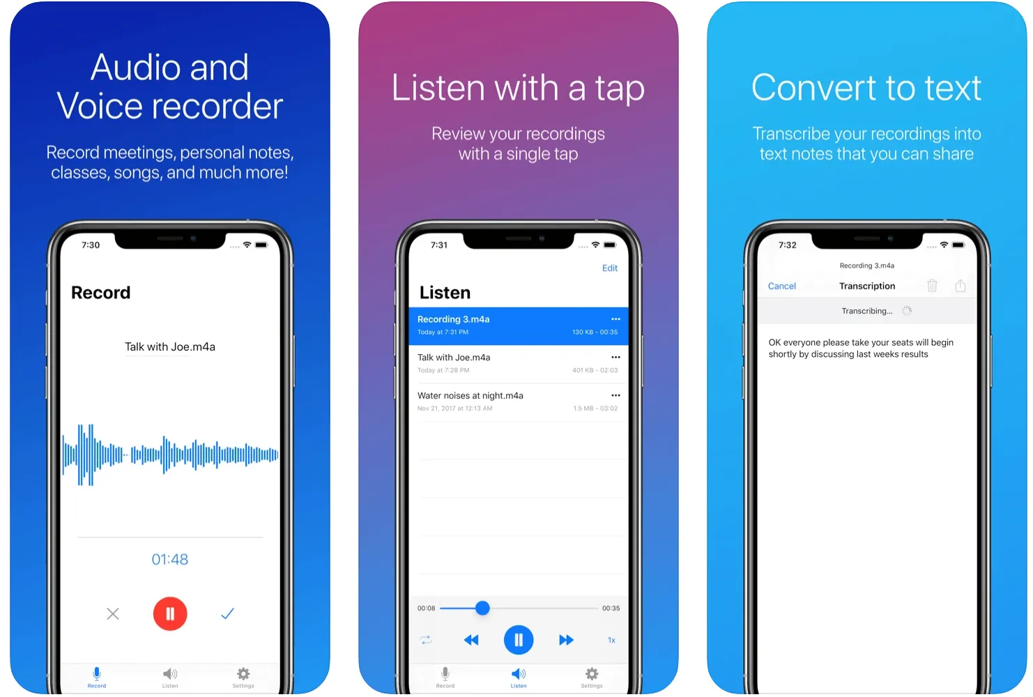Voice Recorder Pro App