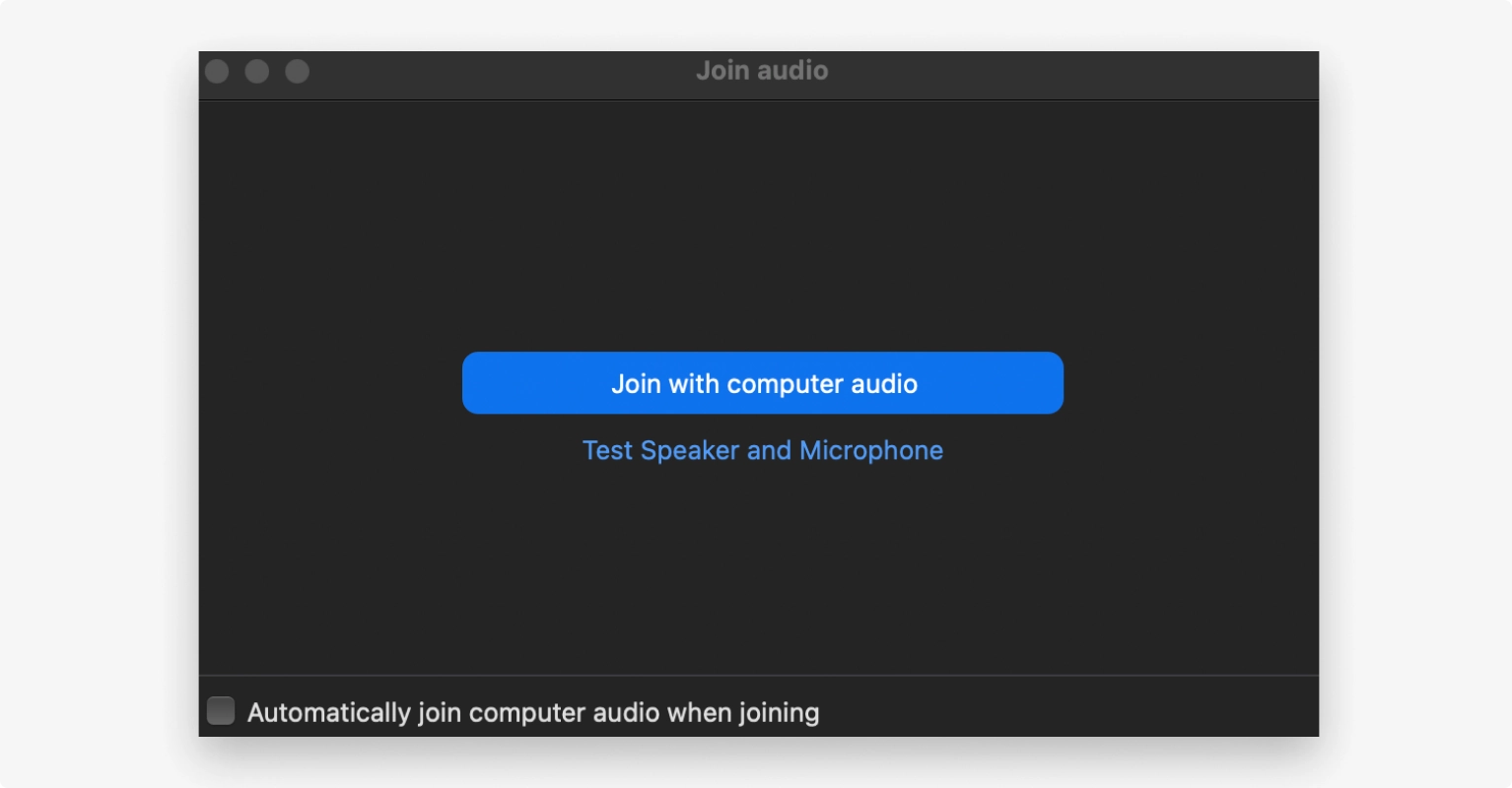 Testing your speaker and mic for a Zoom podcast