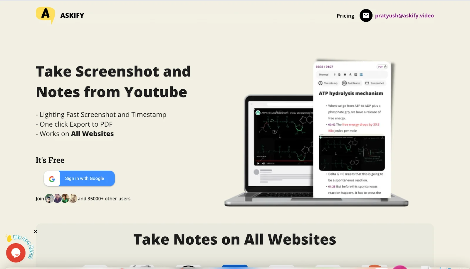 Askify chrome extension