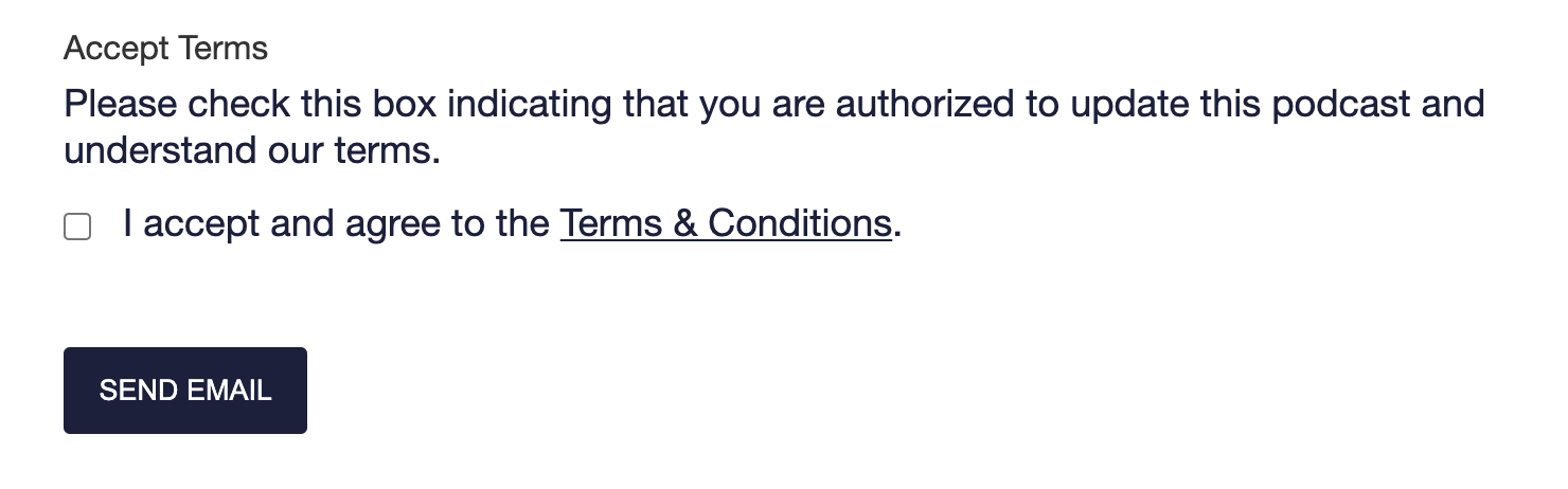 accept terms and conditions