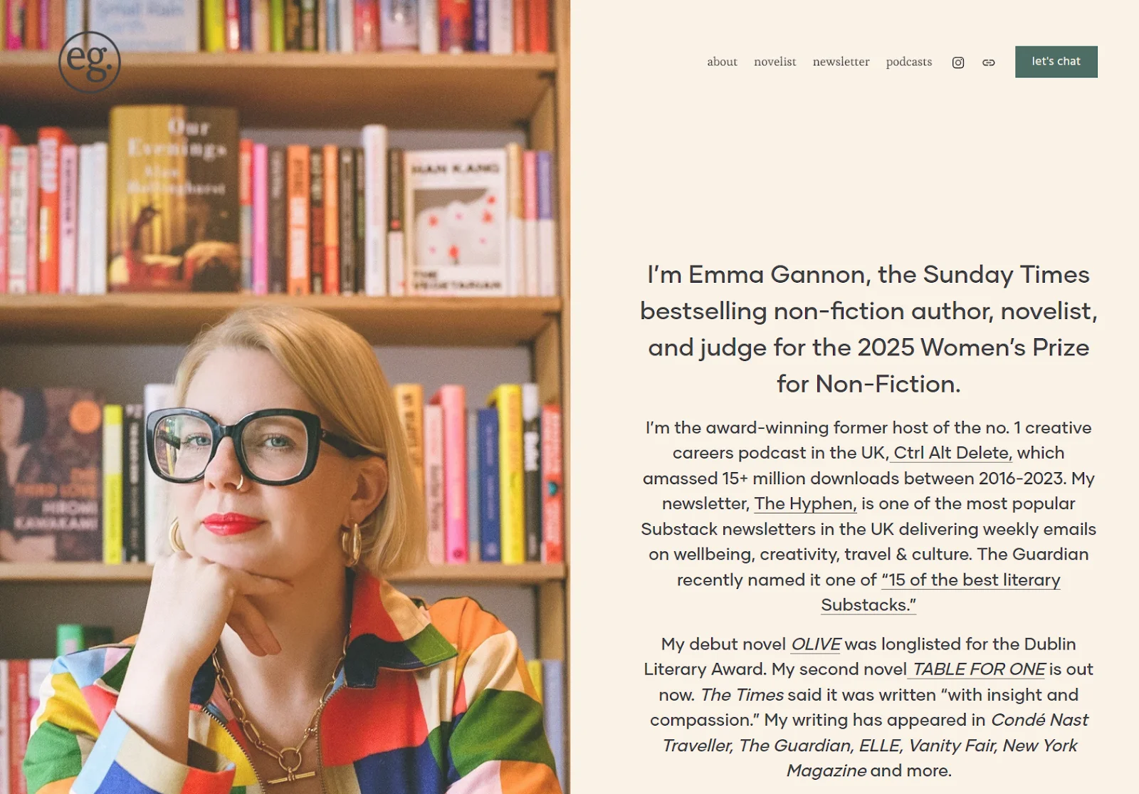 Emma Gannon Podcast website