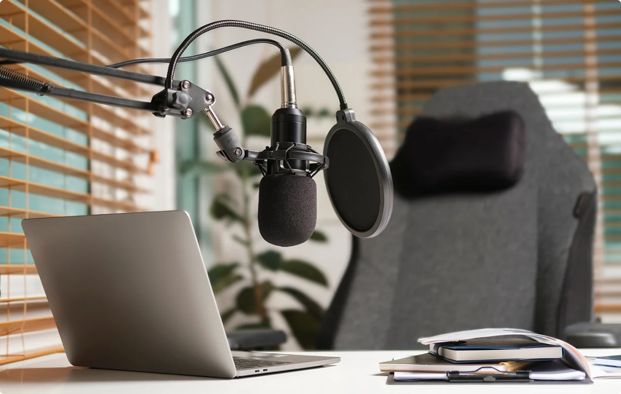Recording an audiobook