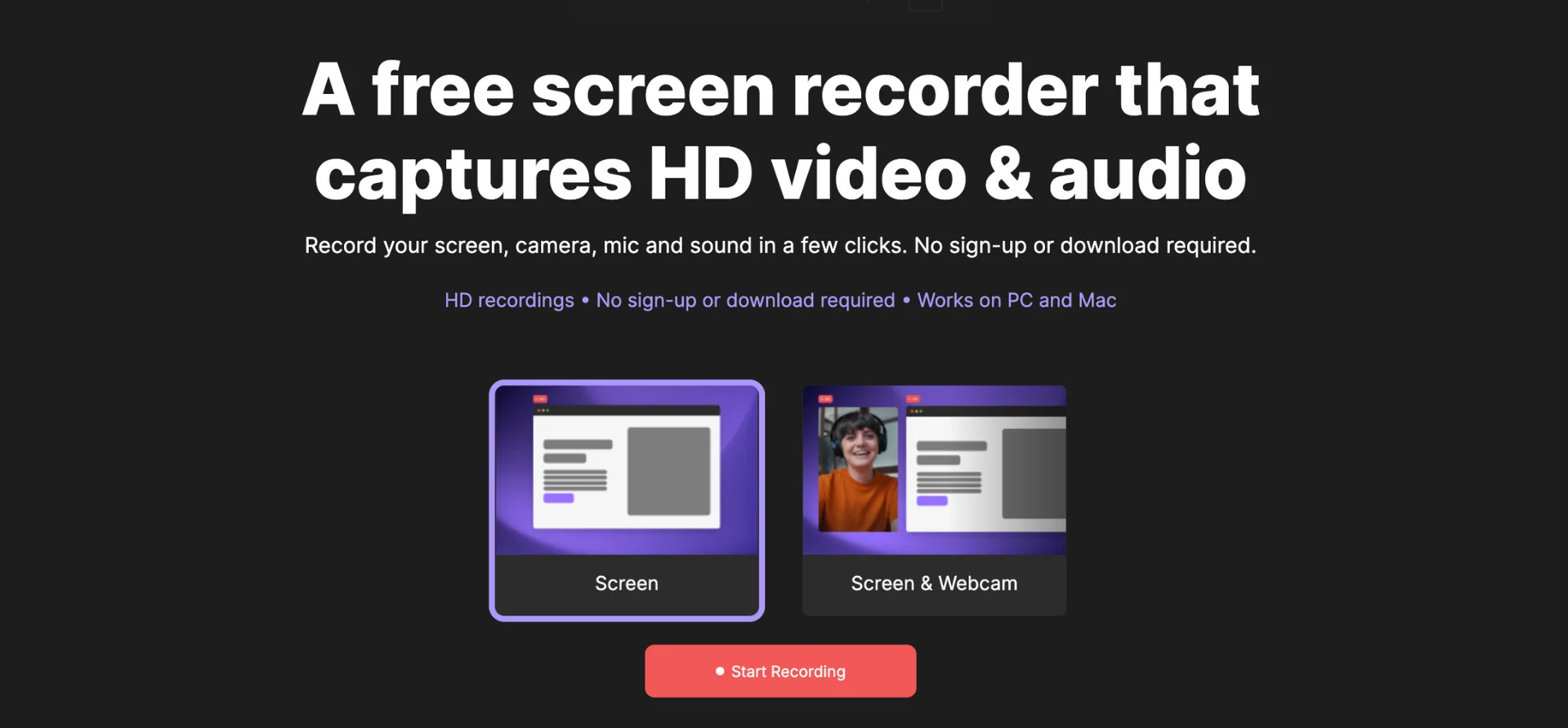 Riverside free screen recorder tool