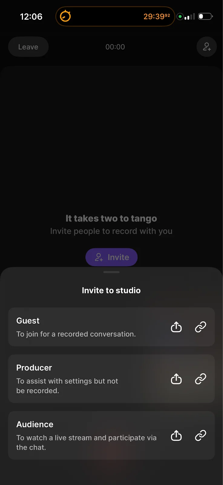 Riverside app invite guests