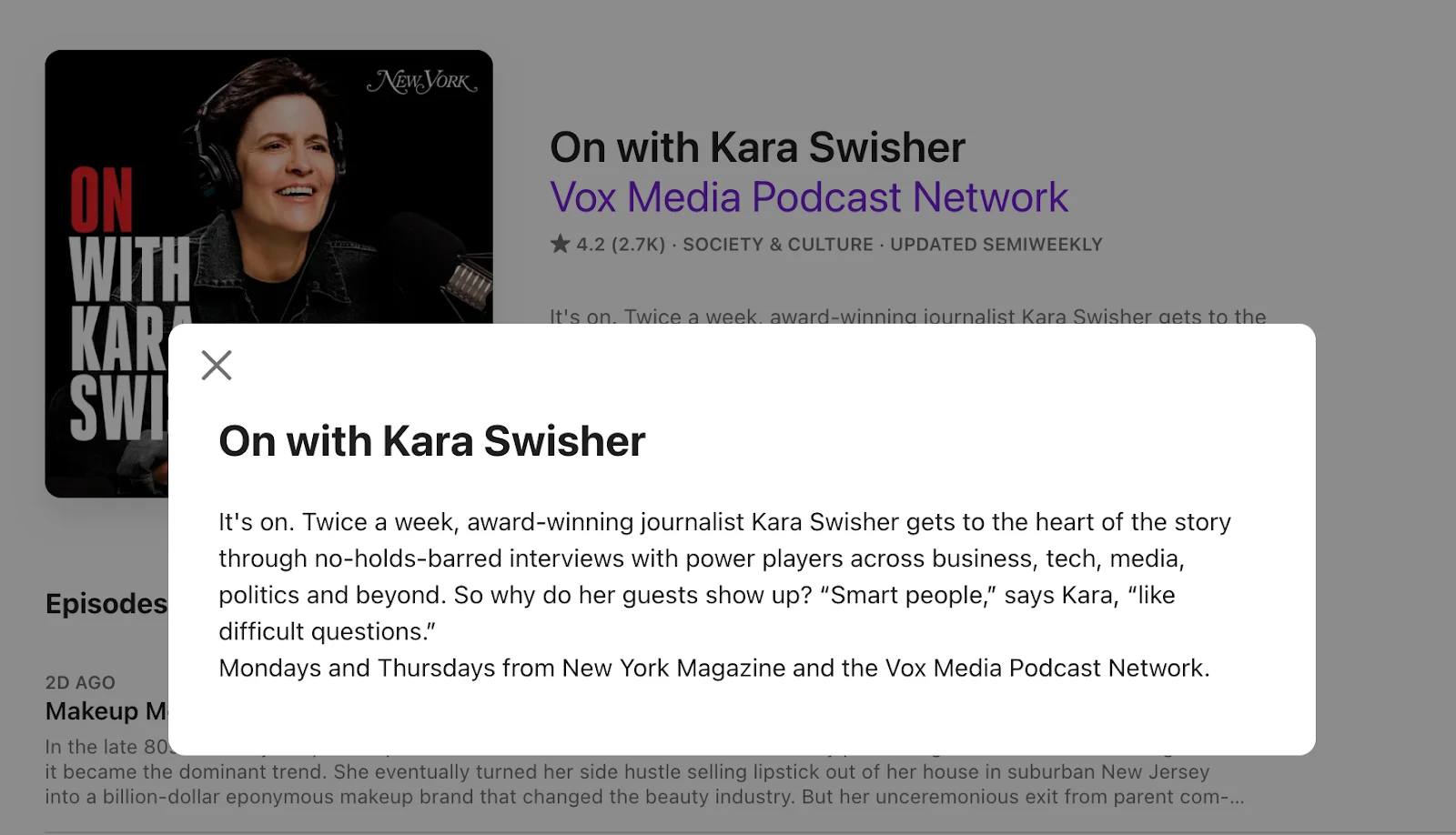 On with Kara Swisher podcast