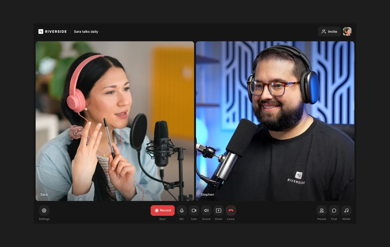 Starting a podcast on Riverside