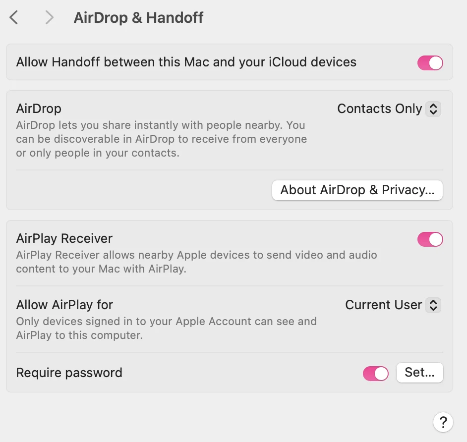 Turn on Handoff (Mac)