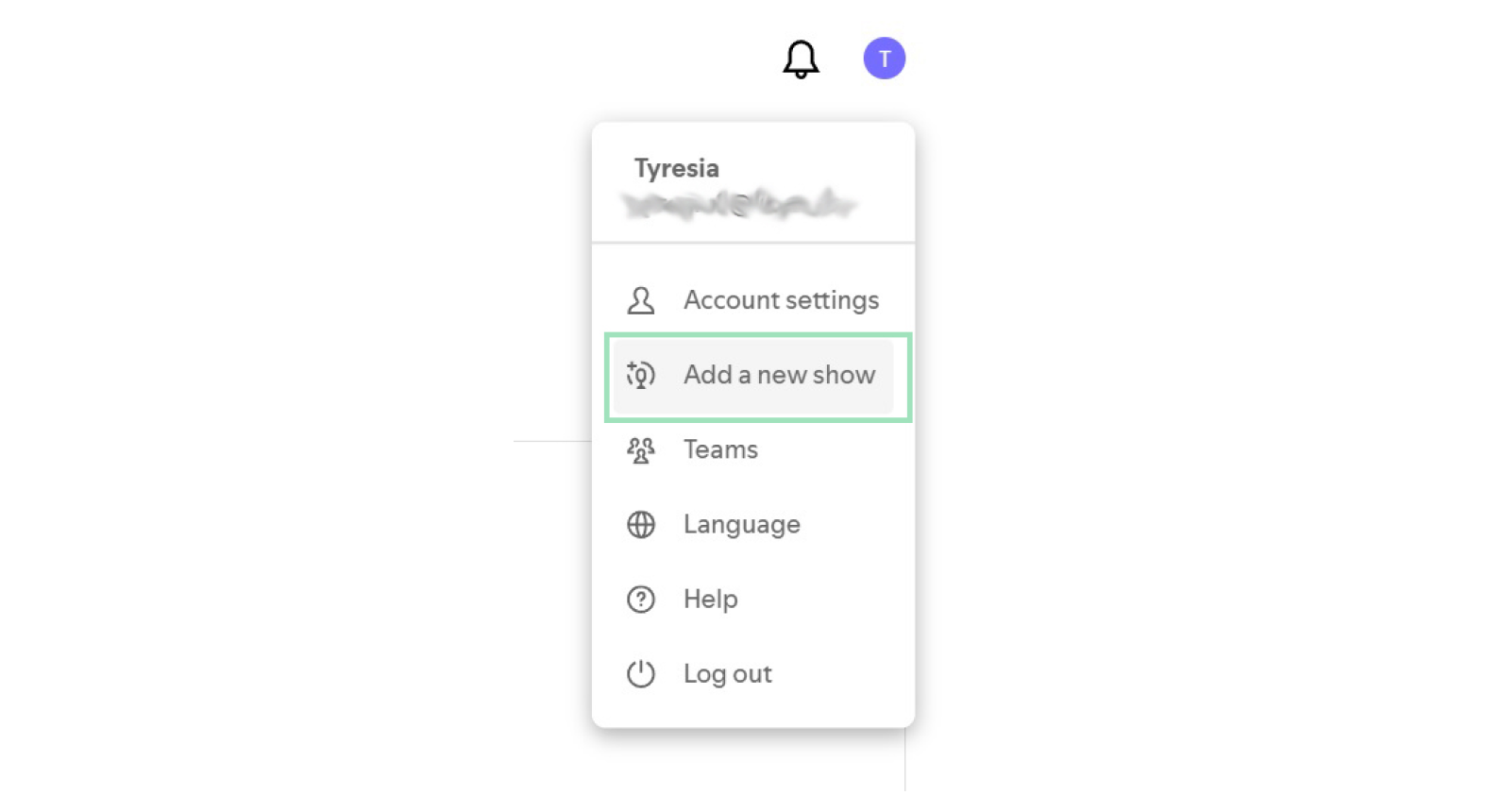 Spotify add a new show