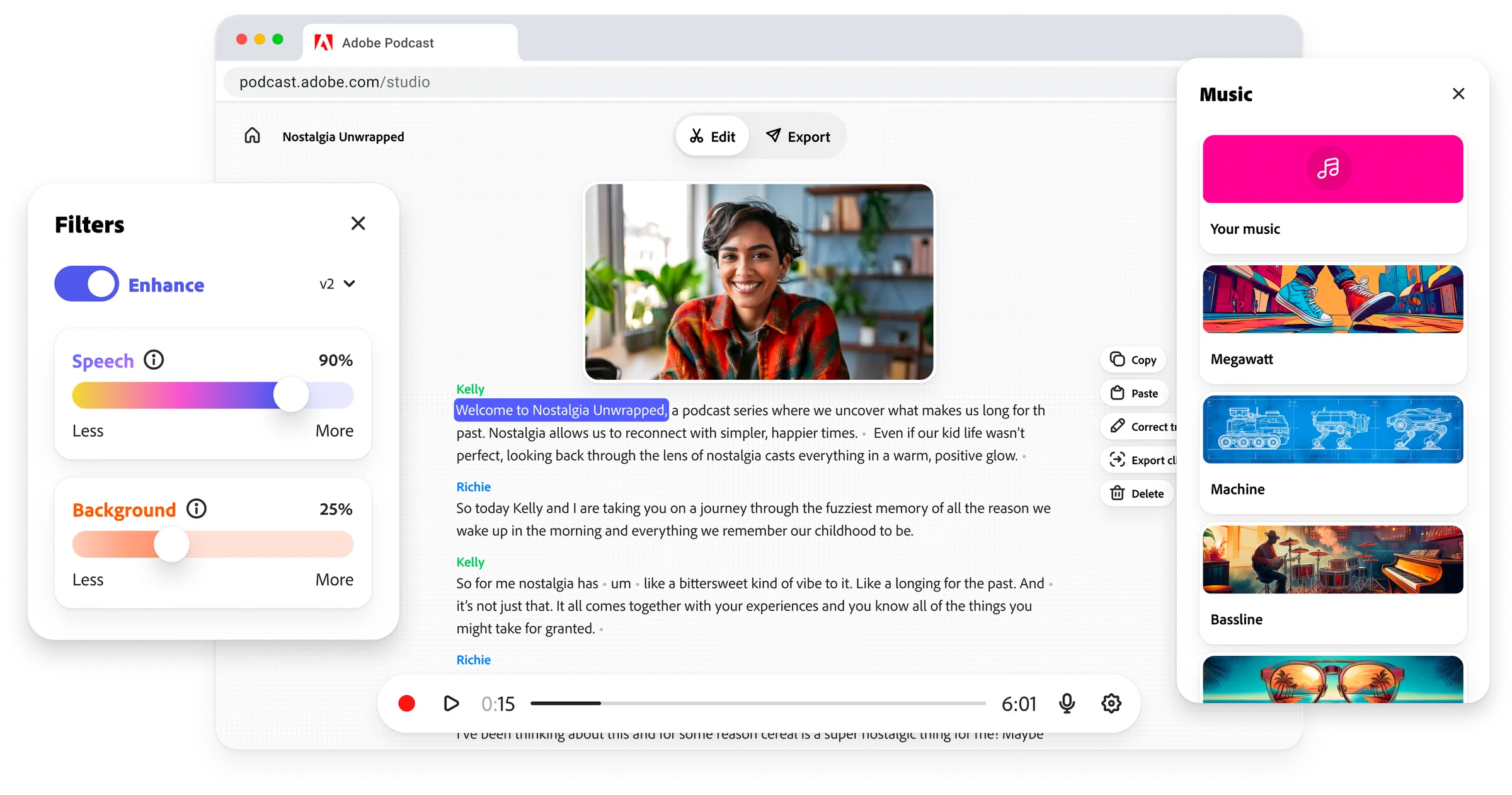 Adobe Podcast Studio