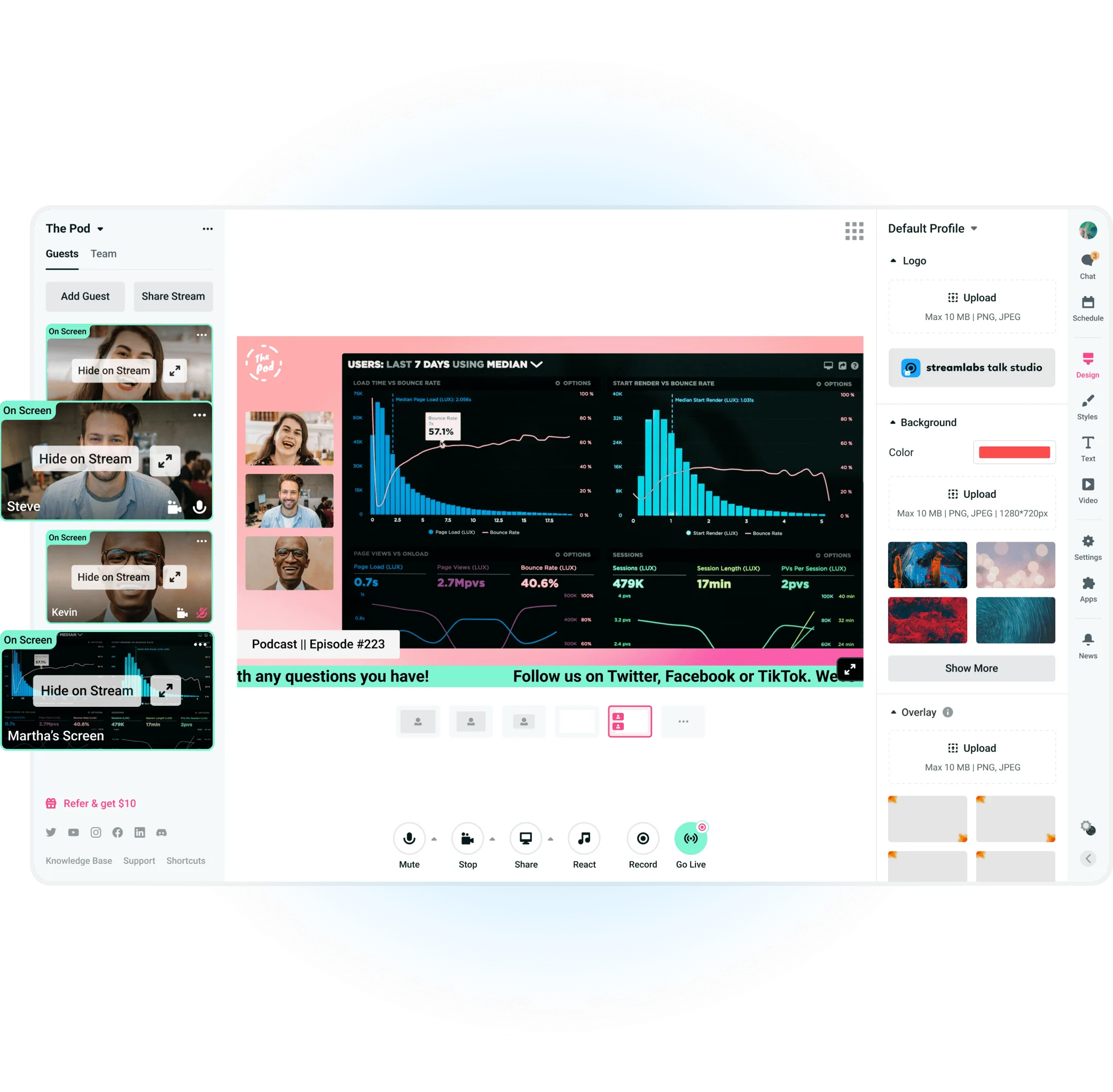 Streamlabs talk studio