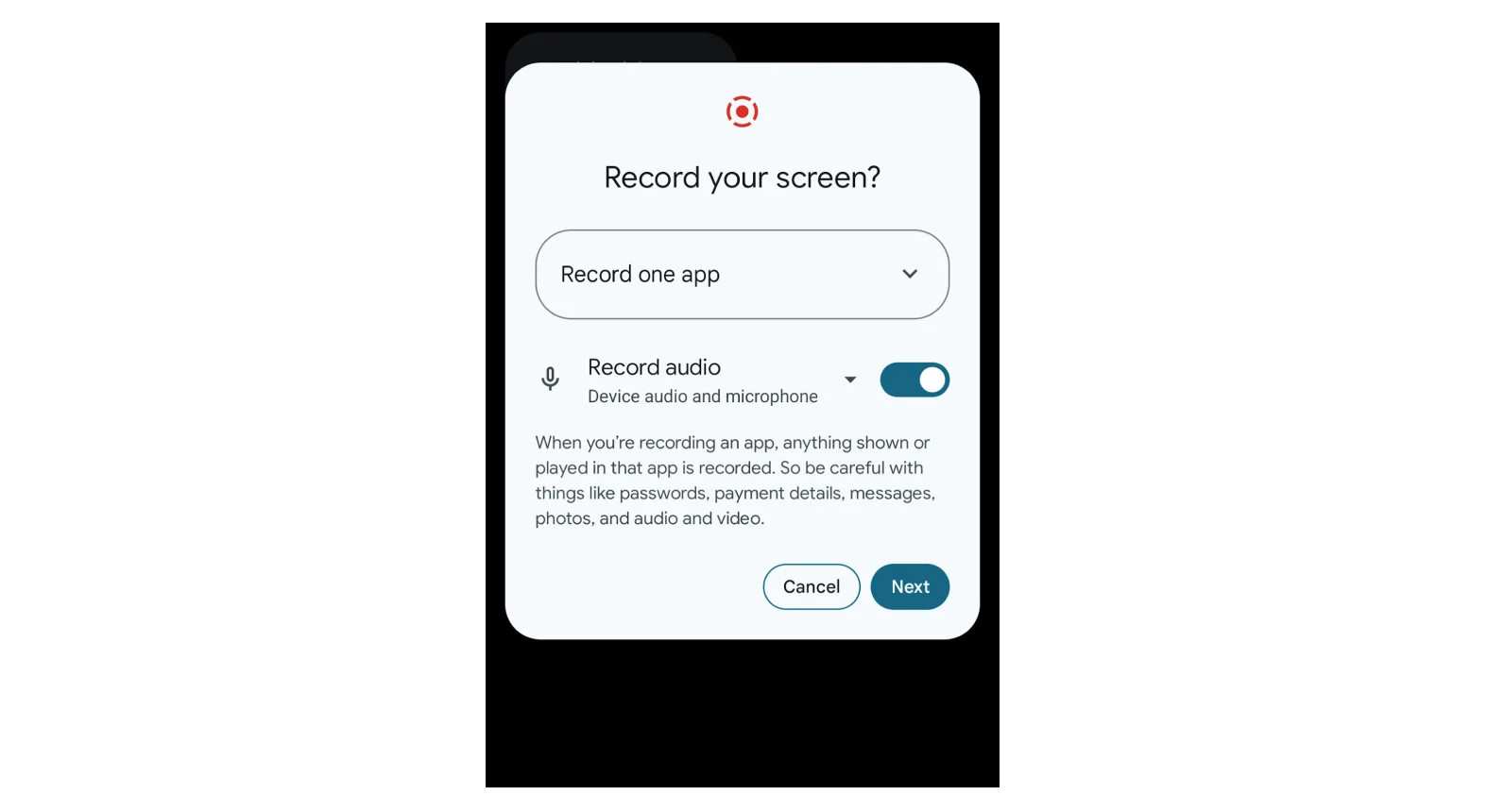 Google Meet record one app