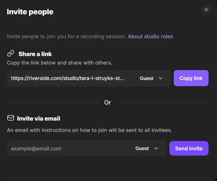 Riverside inviting people