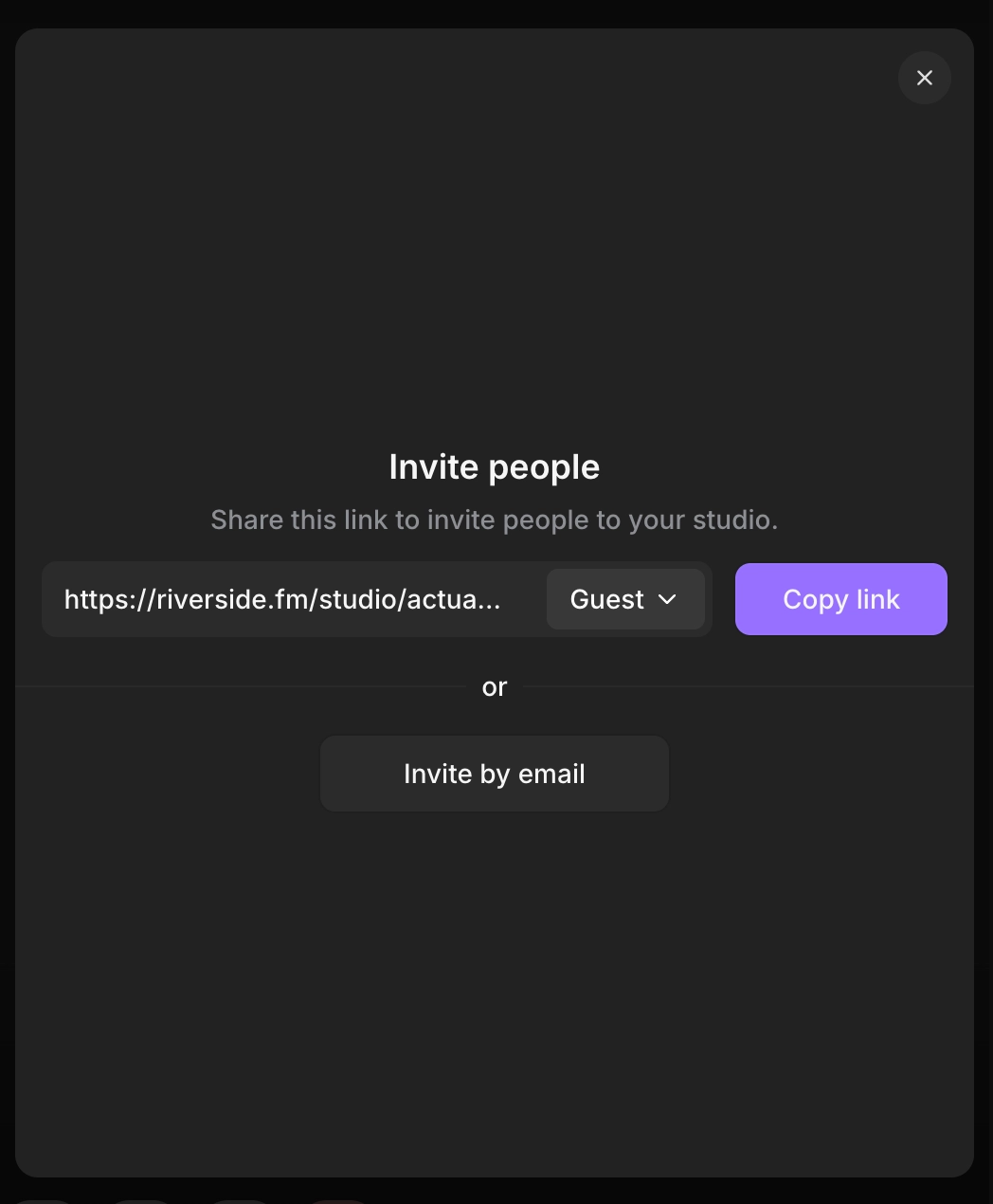 Riverside invite guests