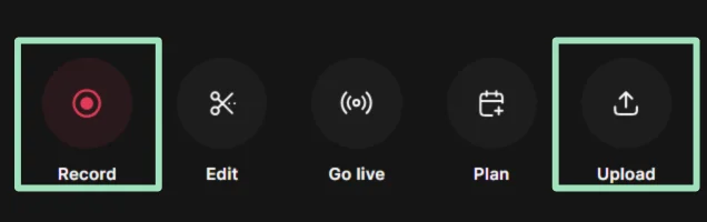 Riverside record or upload