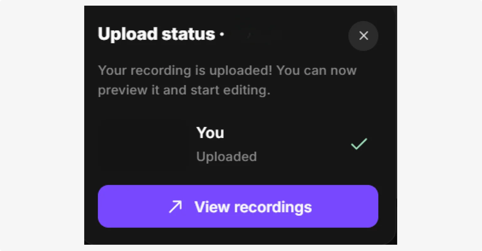 Riverside View recordings