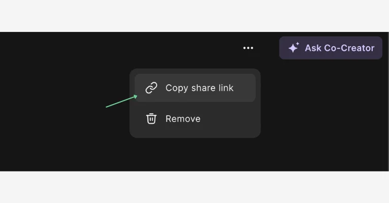 Riverside sharing an invite link