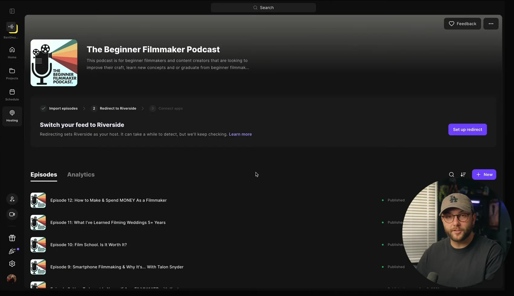 Riverside hosting platform
